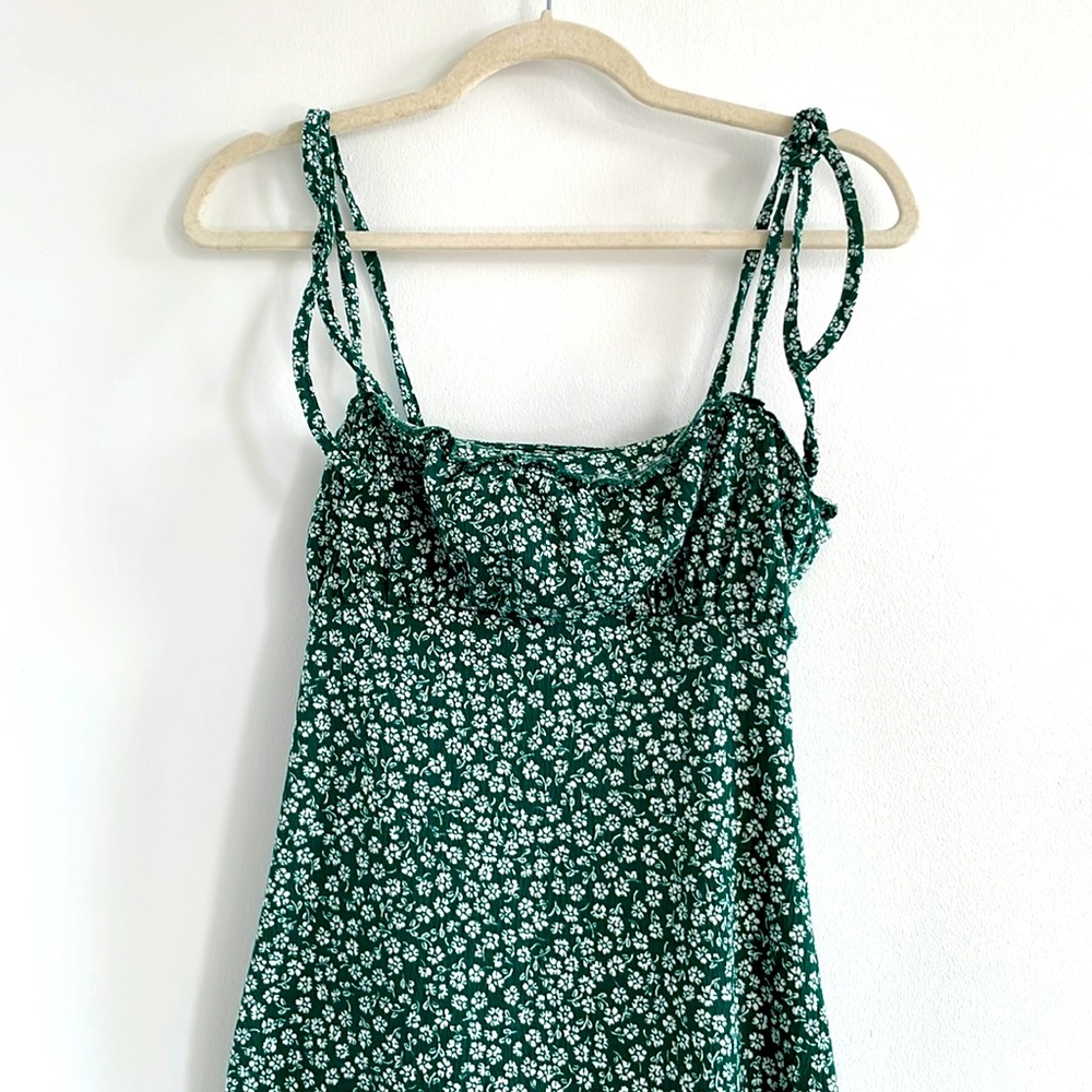 H&M Green Floral Dress
